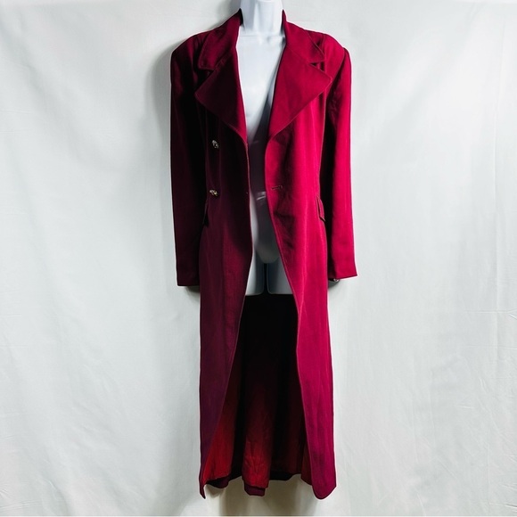 Vintage Lily & Taylor New York & Paris Women’s Sz 14 Pink Trench Coat - Picture 3 of 16